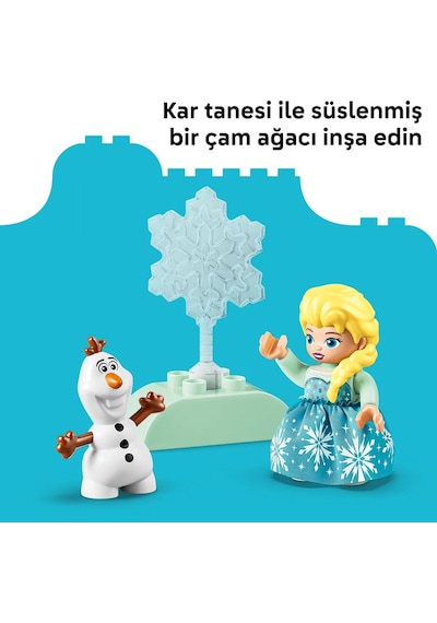 LEGO® DUPLO® | Disney Elsa ve Olaf ile Karlar Ülkesi Yaratıcı Kutusu 10462 – 2+ için Karakterler İçeren Oyuncak Yapım Seti (37P)