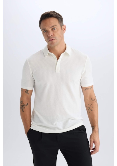 DeFacto Slim Fit Dar Kesim Polo Yaka Pamuklu Kısa Kollu Tişört X2594AZ25SPWT32 DeFacto Slim Fit Dar Kesim Polo Yaka Pamuklu Kısa Kollu Tişört X2594AZ25SPWT32