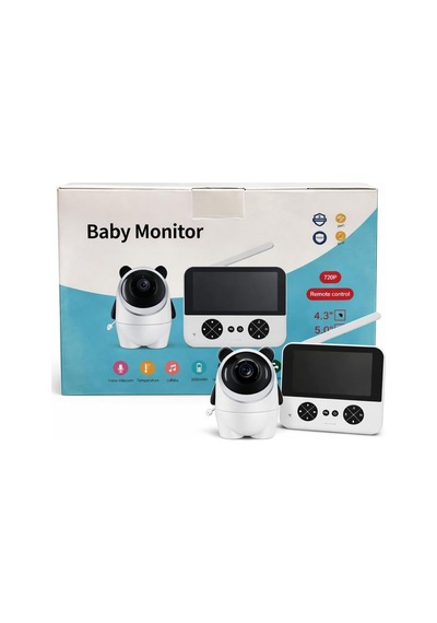 720p Akıllı Bebek Kamerası 4.3 /5.0 Ekranlı, 3000mah Şarjlı, Hd Gece Görüşü, 4x Zoom, Sesli İnterkom Genel