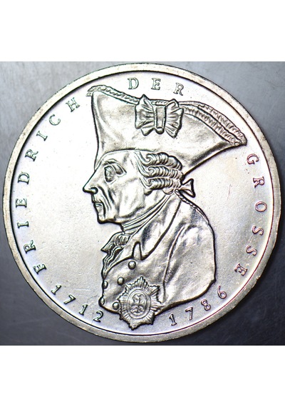 Almanya 5 Mark 1986 Hatıra-büyük Frederik'in Ölümünün 200. Yılı Çil -