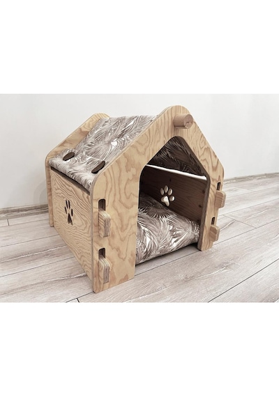 Light And Wood Art Kedi/köpek Kulübesi Kahverengi 50x50x50 Cm