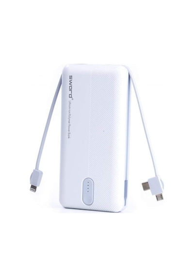 Sword SW-20PO3 20000 mAh Kendinden Kablolu Powerbank Sword SW-20PO3 20000 mAh Kendinden Kablolu Powerbank