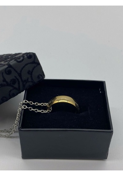 Tezzgelsin Unisex Gökkuşağı Desenli Yüzük Kolye Çok REnkli