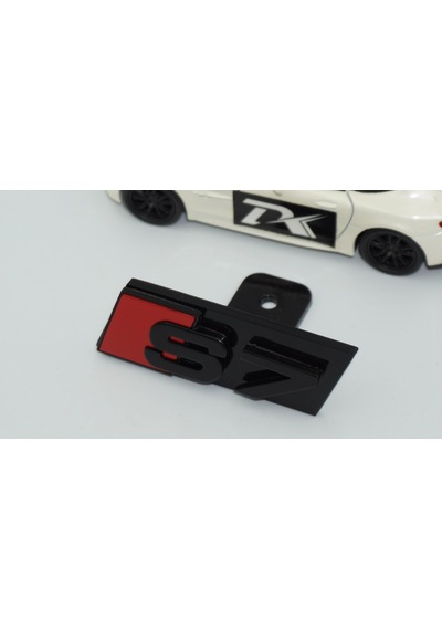 Dk Tuning S7 Siyah Kırmızı Ön Panjur Logo Arma Audi İle Uyumlu -