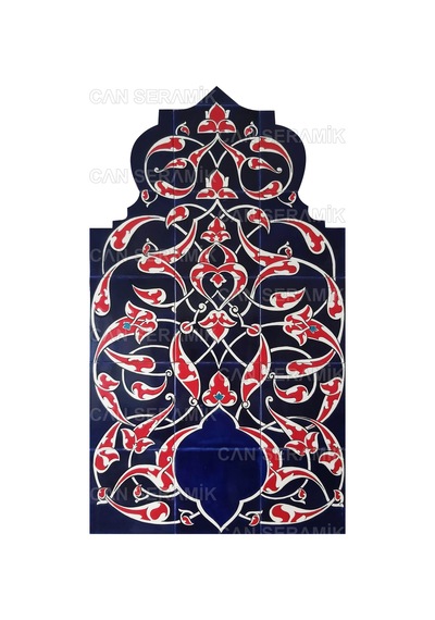 Can Seramik - 60x105 CM El Dekoru İznik Çini Pano