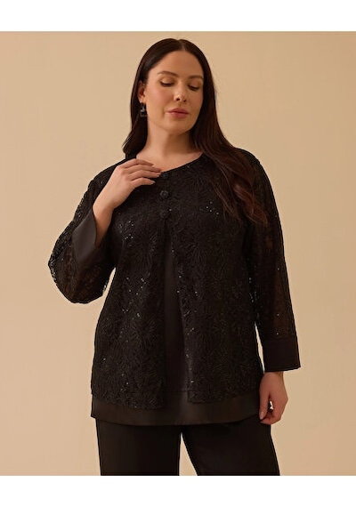Gala-xi Kadın Bluz 10002611814002 Siyah