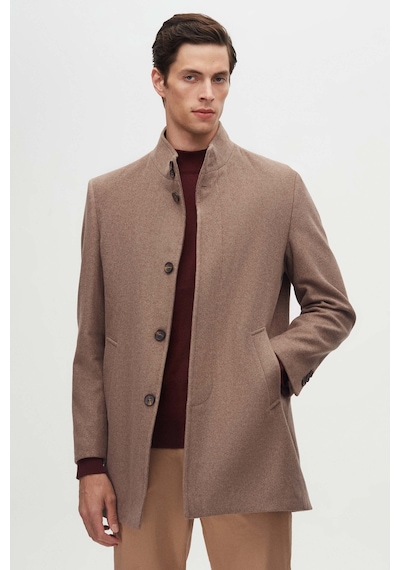 D's Damat Ds Damat Regular Fit Vizon Hakim Yaka Kaşe Kaban 5hf08ort10002 VIZON