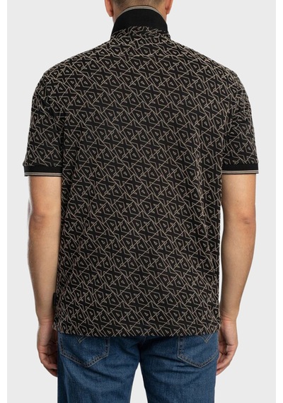 Armani Exchange Erkek Polo Yaka T Shirt Xm001883 Af10356 Fc196 Siyah Siyah