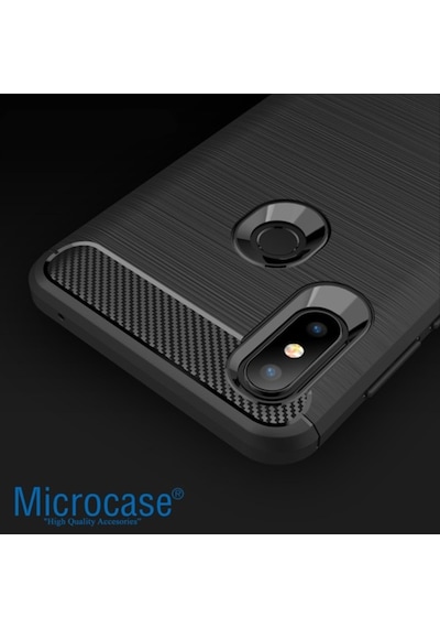 Xiaomi Mi Mix 3 Brushed Carbon Fiber Silikon Kilif + Ekran Koruma 310324155 - Seçenek / Ekran Koruma-Sadece Kilif Istiyorum