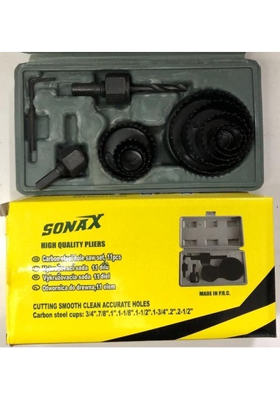 Sonax 11 Parça Ahşap Kartonpiyer Alçıpan Panç Seti