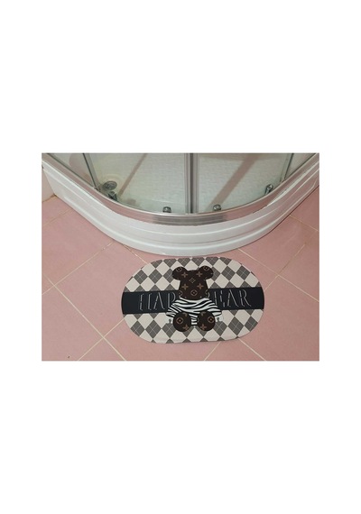 Buççin Online Mağaza Sihirli Paspas Su Emici Kaymaz Tabanlı Abdest Banyo Duş Lavabo Paspası Tezgah Önü Paspas Kauçuk İnce Çok Renkli