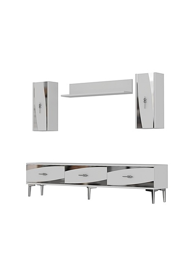 Tvr1813bs - Elips Tvr180 Ünitesi Takım Beyaz - Sılver 180cm