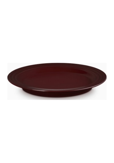 Le Creuset Renkli Dayanıklı Tasarım Seramik Kahvaltı Tabağı 22 Cm Bordo