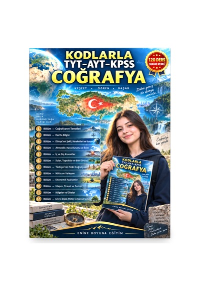 Kodlarla 120 Derste Coğrafya Tyt Ayt Kpss Coğrafya Konu Anlatımı Tamamı Renkli