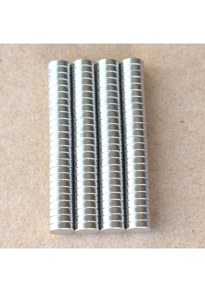 50 Adet Çap 7Mm X Kalınlık 1,5Mm Güçlü Neodyum Mıknatıs Magnet N11.24514