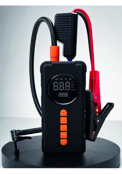 Dijital Lastik Şişirme Kompresörü Akü Takviye Powerbank Led Aydınlatmalı Acil Durum Cihazı 0