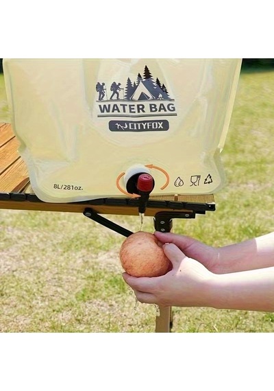 Özel Üretim Sızdırmaz Geniş 8 Litre Katlanabilir Musluklu Su Kabı Kamp Doğa Taşıma Kulplu