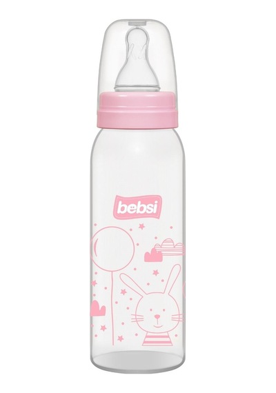 Bebsi PP Biberon 250 ml - Pembe