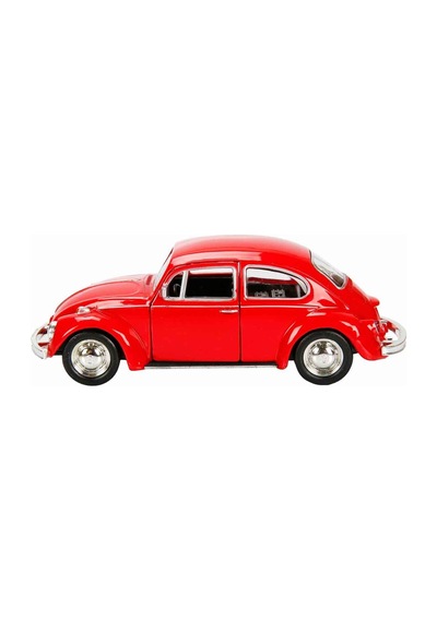 1:32 Rmz City Alman Klasikleri Serisi Die Cast Çek Bırak Model Araba - Kırmızı Volkswagen Beetle Kır