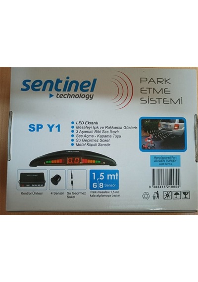 İnvells Park Sensörü Ses İkazlı Metre Göstergeli Gri 22Mm N11.196