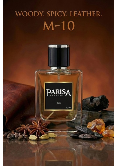 M-10 Signature Man Edp 50 Ml - Siyah Biber & Deri Notalı Karizmatik Odunsu Erkek Parfümü Prsm10 Odunsu