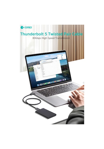İki Ucu Type-c Thunderbolt 5 Kablo 1metre Hdr 4k 120hz Çoklu Ekran Destekli Type-c To Type-c Çift Bükümlü Örgülü 240w 80gbps Hızlı Şarj Data Ve Görüntü Kablosu