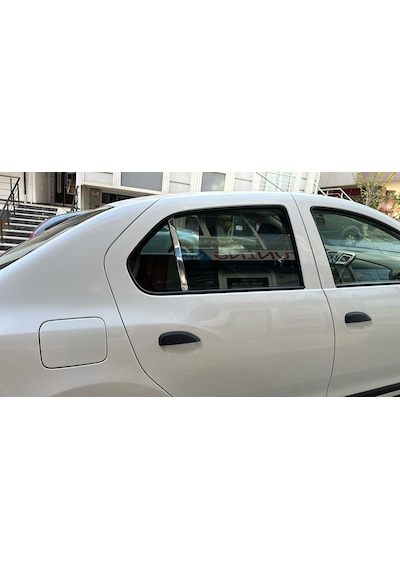 Renault Symbol 2013-2019 Uyumlu Cam Direk Kelebek 2 Parça Krom Paslanmaz Çelik Cam Direği
