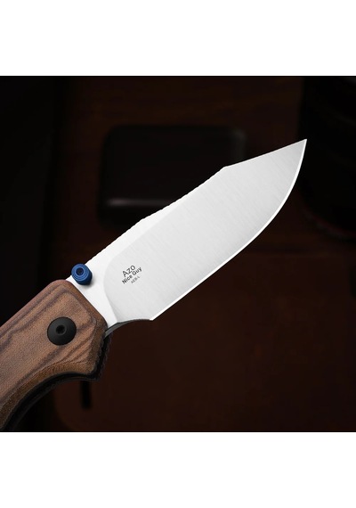 Kizer Nice Guy Clip Point Aeb-l + Satin Norplex Ultrex Micarta Kizerv 3011bca1 Kamp Çakısı Kum