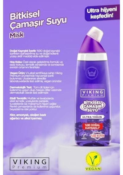Premium Ultra Çamaşır Suyu Misk 750 Ml
