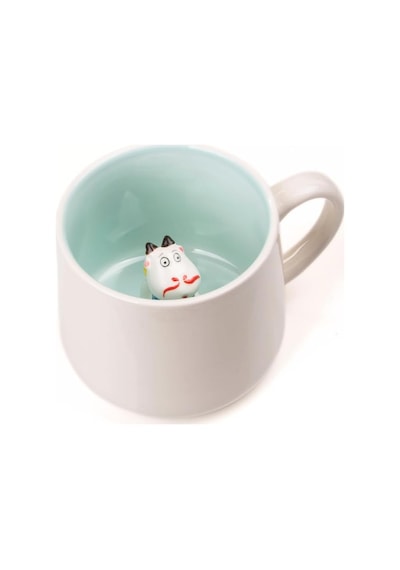 Mukko Home 3d Porselen Kupa Sevimli Hayvan Biblolu, 350 Ml Şık Ve Eğlenceli Sürpriz Kupa,mavi Beyaz - Çok Renkli Mukko Home 3d Porselen Kupa Sevimli Hayvan Biblolu, 350 Ml Şık Ve Eğlenceli Sürpriz Kupa,mavi Beyaz - Çok Renkli
