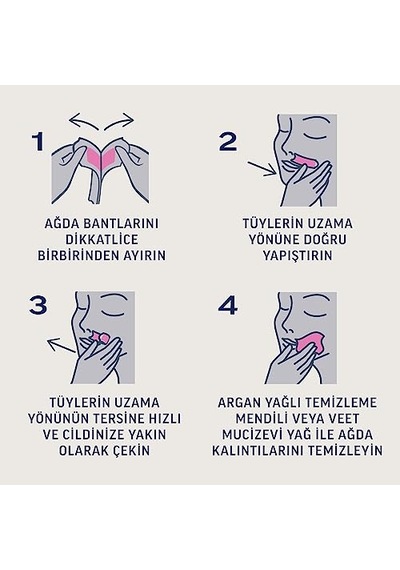 Veet Pure Hipoalerjenik Yüz Ağda Bandı, 2 X 20 Adet 10