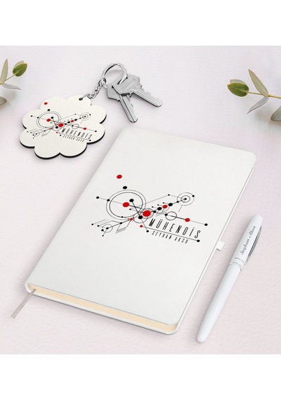 Kişiye Özel Mühendis Beyaz Defter Kalem Ve Anahtarlık Seti N11.4061