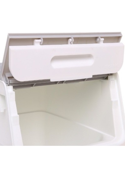 Technow Motek Mt06 12 Litre Gri Tekerlekli Tekli Organizer + Temizlik Seti Gri - Beyaz