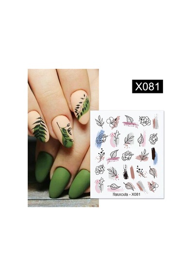 Su Transferli Nail Art Sticker X081 52340-1