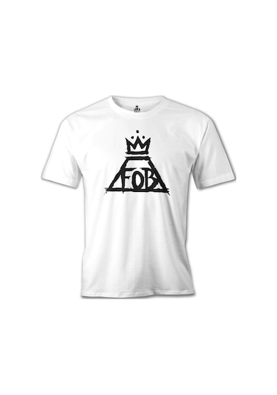 Fall Out Boy - Logo Beyaz Erkek Tshirt