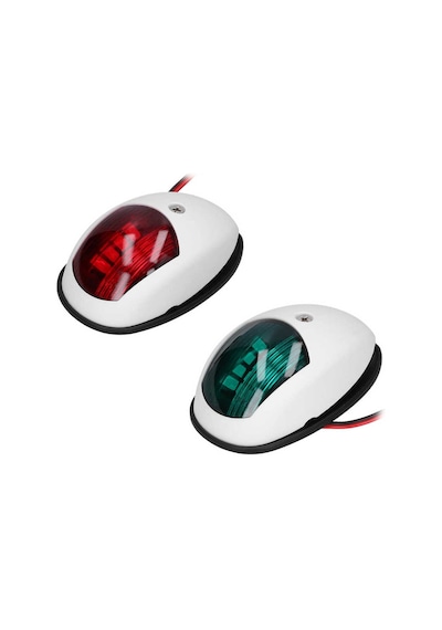 Tekne Seyir Feneri. 12v. Beyaz. Led. İskele Sancak Lambası
