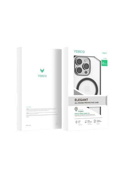 Magicool Venco Apple iPhone Uyumlu 15 Pro Max Joly Magsafe Kapak - Beyaz