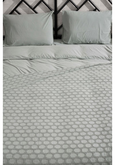 Kaay Stone Wash Pike / Yatak Örtüsü 200x240 Çift Kişilik Aqua