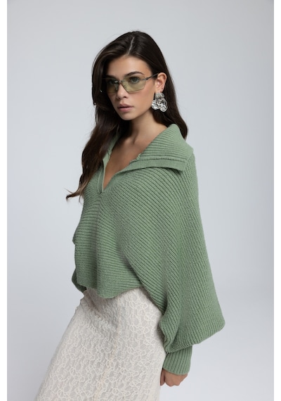 Mai Collection Mai Studios Co. Livia Çağla Yakalı Kazak Çağla