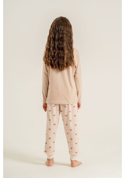 Rolypoly Kız Çocuk Let Me Sleep Please Pembe Uzun Kol Pijama Takım Rp3915-c-v1 Rp3915-c-v1