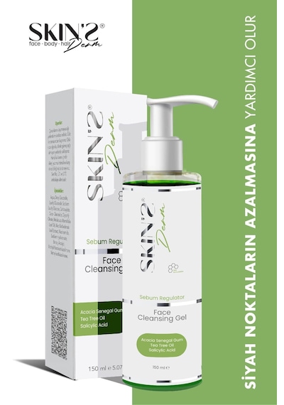 Skins Derm Sebum Regulator Face Cleansing Gel 150 Ml