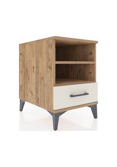 Kronos Komodin 2 Raflı Tek Çekmeceli 44x59x64 Çam-aytaşı Çam