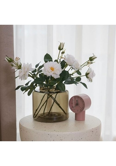 Ikea Smycka Yapay Çiçek, Beyaz, 65 Cm, Gül