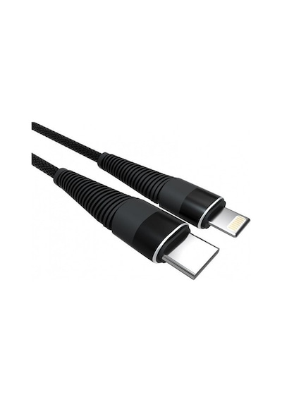 Pdateknoloji Apple Uyumlu iPhone Lightning 5a 100 W Örgülü Hızlı Şarj Ve Data Kablosu 1 Metre Siyah Szc-01