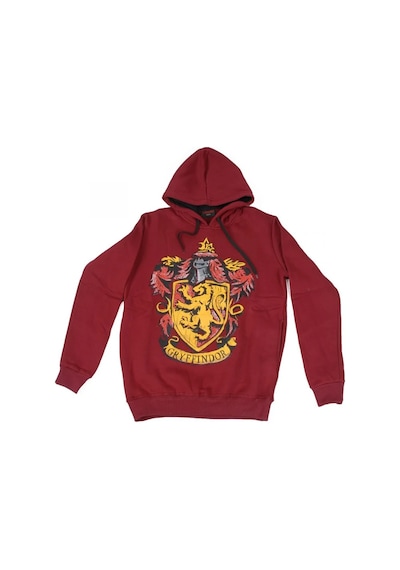 Harry Potter Gryffindor Kapüşonlu Sweatshirt Kırmızı Çok Renkli