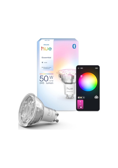 Philips Hue Essential 4.7w Gu10 345 Lumen Renkli Akıllı Spot Ampu Çok Renkli 36311029