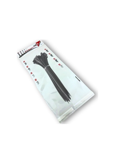 Plastik Kablo Bağı Klipsi Cırt Kelepçe 380 Mm X 4.8 Mm Siyah 50 Adet