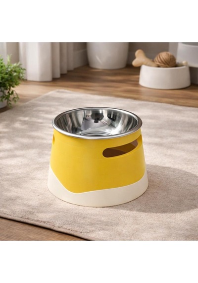 İsime Özel Yükseltilmiş Köpek Mama Kabı Paslanmaz Çelik Hazne, Ergonomik Tasarım