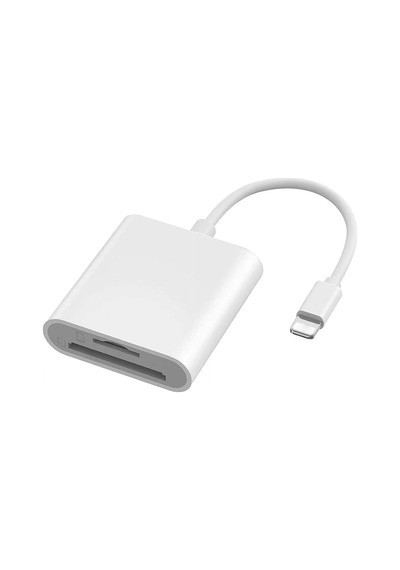 Ga27 İ-os İ-pad Ve İ-phone Uyumlu 8 Pin Lighting Çevirici Adaptör Micro Sd Ve Sd Kart Okuyucu 8 Pin