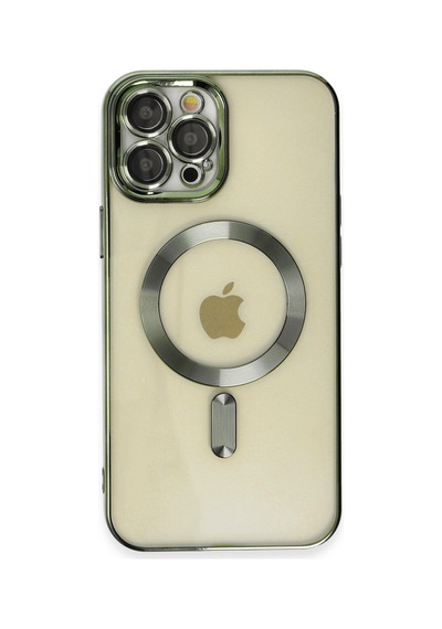 Apple iPhone  Uyumlu  12 Pro Max Kılıf Kross Magneticsafe Kapak - Koyu Yeşil